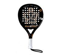 Black Crown - Racchetta da Padel Piton JR - Forma rotonda - Controllo e potenza - Peso 310 gr - Telaio 34 mm fibra di carbonio - Resistente agli urti - Per bambini