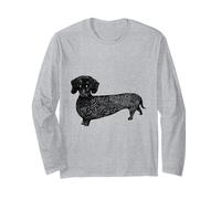 Black Dachshund Maglia a Manica