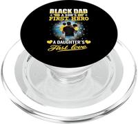 Black Dad A Son's First Hero A Daughter's First Love Fathers PopSockets PopGrip per MagSafe