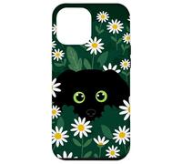 Black Daisy Field Floral Groovy Flowers Custodia per iPhone 12 Pro Max