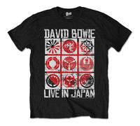 Black David Bowie Live In Japan ufficiale Uomo maglietta unisex