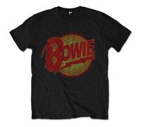 Black David Bowie Logo autorizzato Uomo maglietta