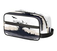 Black Dead Tree Bird Crow Borsa per il trucco da viaggio per donne uomini bambini ragazze ragazzi, borsa da bagno borsa per articoli da toeletta cosmetici organizer per articoli da toeletta borsa da