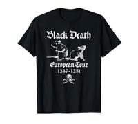 Black Death Plague Occult Gothic Horror Satan Devil Black Maglietta