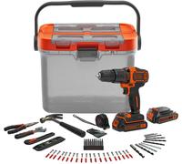 BLACK+DECKER 10mm 18V 2 Bat 1.5Ah BRICO KIT BCKSB04