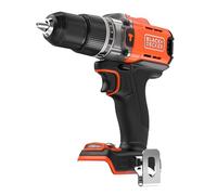 BLACK+DECKER 18V+C3:F3 POWERCONNECT Trapano a percussione a batteria, coppia 45Nm, 2 marce, luce LED, mandrino senza chiave, senza batteria o caricatore, BCD383XN-XJ