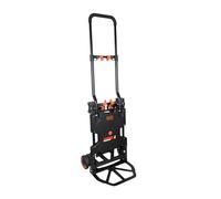 BLACK+DECKER Carrello 2-in-1 e Carrello a Piattaforma - Carrello max. 55KG - Max. 120KG - Trasporto Pieghevole - Trasporto con Ruote Robuste