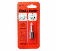 Black & Decker A4079 1/4" 12Mm Due Flute Dritto Hss Fresa Cutter