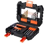 BLACK+DECKER A7233-XJ Set per Forare ed Avvitare, 0 V, Nero, Set di 31 Pezzi