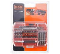 BLACK+DECKER A7234-XJ Set per Forare ed Avvitare, 0 V, Arancione, 45 Pezzi, Set di 45