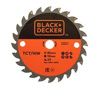 Black & Decker Lama TCT A7525-XJ per mini sega circolare Ø 85 mm foro 10 mm 24 denti