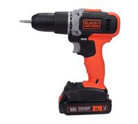 BLACK+DECKER BCD003C1-QW Trapano Avvitatore a percussione a batteria 18V, 1 Batteria 18V - 1.5Ah