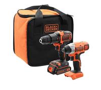 BLACK+DECKER BCK21S1S-QW BCK21S1S-QW-Kit Trapano a percussione e Avvitatore a Im