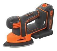 Black+Decker BDCDS18N-XJ Levigatrice Mouse, Funziona con Batteria 18V, Modello senza Batteria e Caricabatteria, Versione UK, Nero