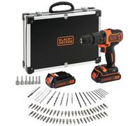 Black & Decker BDCHD18BAFC-QW trapano 1400 Giri/min Nero, Arancione