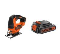 BLACK+DECKER BDCJS18N-XJ Seghetto Alternativo + BL2018-XJ Batteria al Litio, 18 V, 2.0 Ah