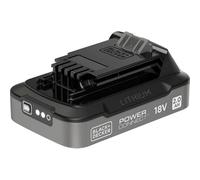Black & Decker BDL2018S-XJ - Batteria per attrezzi, 18 V, 2 Ah agli ioni di litio