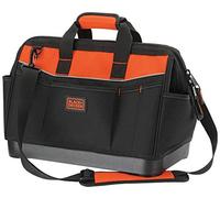 BLACK+DECKER BDST500002APB - Borsa porta attrezzi con cerniera a bocca larga, 40,6 cm