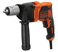 BLACK + DECKER BEH850-QS Trapano a percussione a filo - 850W - 54.400 cps/min - Guida di profondità - Impugnatura laterale