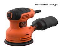 BLACK+DECKER Levigatrice roto orbitale 230W.Sacchetto raccoglipolvere incluso per un'area di lavoro più pulita. BEW210-QS