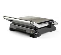 BLACK+DECKER BXGR2200E - Grill e piastra per grigliare, 2200 W, apertura 180°, piastra antiaderente senza PFOA, 14,5 x 23 cm, coperchio con posizioni inclinabili