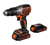 BLACK & DECKER Trapano/avvitatore Brushless a percussione 18V-1.5AH a velocità variabile 0-420/0-1.650 giri/min