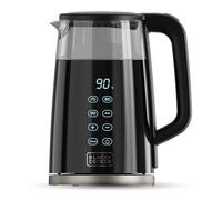 Black & Decker Bollitore Elettrico Potenza 2200 Watt Capacità 1,7 Litri 7 Livelli di Temperatura Vetro con Isolamento a Doppia Parete Base Rotante 360 Spegnimento...