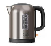 Black & Decker - Bollitore elettrico inox BXKE2207E, 2200W 1L, base girevole 360°, spegnimento automatico