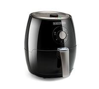 BLACK & DECKER BXAF2500E 2 5 L 1500 W Nero FRIGGITRICE AD ARIA, capacità 2,5 l, Max potenza 1500 W, da 80 °C a 200 °C, Nero