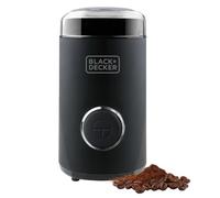 BLACK+DECKER BXCG150E - Macinacaffè Elettrico 150W | Serbatoio 50g | Lame e Contenitore in Acciaio Inox | Macinatura Fine | Avvolgicavo Integrato | Nero