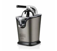 BLACK+DECKER BXCJ100E - Spremiagrumi professionale a leva, leva in alluminio, 100W, 2 coni, corpo in acciaio inossidabile anti-impronta, sistema anti-goccia, piedini antiscivolo