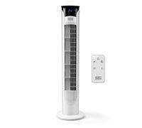 Black & Decker Ventilatore a Colonna Torre senza Pale 3 Velocit Oscillante con Telecomando e Timer colore Bianco - BXEFT48E