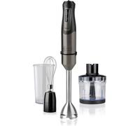 BLACK+DECKER BXHBA1000E Frullatore a Immersione, 1000 W, Acciaio Inox-Plastica, Nero