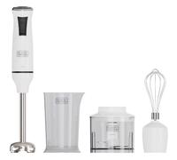 Black+Decker - Frullatore a Immersione BXHBA750E | 750W | 20 Velocità Regolabili | Funzione Turbo | Lame in Acciaio Inossidabile | Design Anti-Schizzi | Senza BPA | Accessori Lavabili in Lavastoviglie