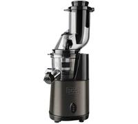 Black+decker bxje200e - estrattore di succo, estrazione lenta, 200w, 70 rpm, funzione inversa, imbocco da 80mm, sistema antigoccia, facile da pulire, finitura in acciaio inossidabile anti-impronta [cl