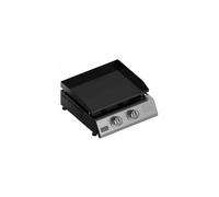 Black+Decker - Piastra a gas BXOP4900E | 2 bruciatori 2,45kW | Piastra acciaio smaltato | Superficie 580x360 mm | Facile da pulire | Fino a 10 persone | Gambe regolabili | Gas butano/propano