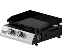 BLACK + DECKER BXOP4900E Plancha Piastra a gas 2 bruciatori, Piastra in acciaio