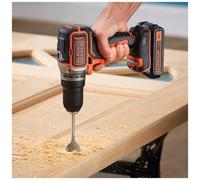 BLACK AND DECKER Trapano Avvitatore BRUSHLESS Con Doppia Batteria 18V LITIO 1.5A