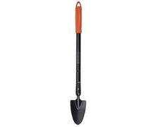 BLACK+DECKER Cazzuola da giardino - testa appuntita - manico telescopico 77 - 105 cm - resistente al calore - nero