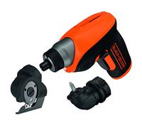 BLACK+DECKER CS3652LCCT-QW Svitavvita, 3.6 V, al Litio, 1.5 Ah, + Testa ad Angolo + Testa a Taglio, in Valigetta Metallica