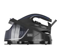 Black+Decker - Ferro da stiro a caldaia BXSS2800E | 2800W | 8 bar | colpo vapore 400 g/min | serbatoio 1,5L estraibile | suola ceramica | punta di precisione | ECO | anticalcare | autospegnimento
