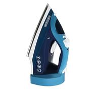 BLACK+DECKER - Ferro da stiro a vapore per vestiti, bobina per cavi automatica, vapore verticale, serbatoio dell'acqua di facile riempimento da 250 ml, nebulizzazione spray, antigoccia, sistema di