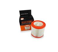 BLACK+DECKER Filtro Cartuccia ad Alta Efficienza per Aspiratori Solidi e Liquidi, Bianco/Rosso