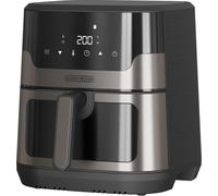 Black & Decker Friggitrice ad Aria 8 Litri 1700 Watt Finestra Nero BXAF8001E
