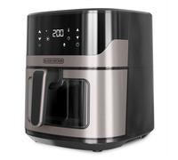 Black & Decker BXAF6500E Singolo 6,5 L Indipendente 1600 W Friggitrice a basso contenuto di grassi Nero, Grigio