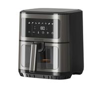 Black+Decker - Friggitrice ad aria senza olio BXAF2501E | 1600 W | 6,5 L | 8 programmi | Display touch | Temperatura 80-200 °C | Finestra di controllo | Cottura uniforme | Timer | Avvisatore acustico