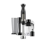 Black+Decker Frullatore a Immersione 1500 W con 20 Velocità e Turbo - Frullatore Elettrico con Lame in Acciaio Inox, Tritaghiaccio, Anti-Schizzi e Accessori
