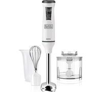 BLACK+DECKER BXHBA600E Frullatore a Immersione, 600 W, Acciaio Inox, Bianco