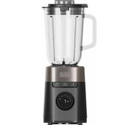 Black & Decker Frullatore con Bicchiere Potenza 1200 Watt 8 Velocità Capacità 2,2 Litri colore Nero/Argento - BXJB1201E