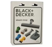 BLACK+DECKER FSMH21A-XJ SET DI ACCESSORI PER LA PULIZIA TOTALE DELLA CASA - 3 spazzoline rotonde per vari utilizzi, accessorio per la pulizia di fughe, accessorio per pulizia vetri, 2 spazzoline di diversa durezza con raschietto integrato.